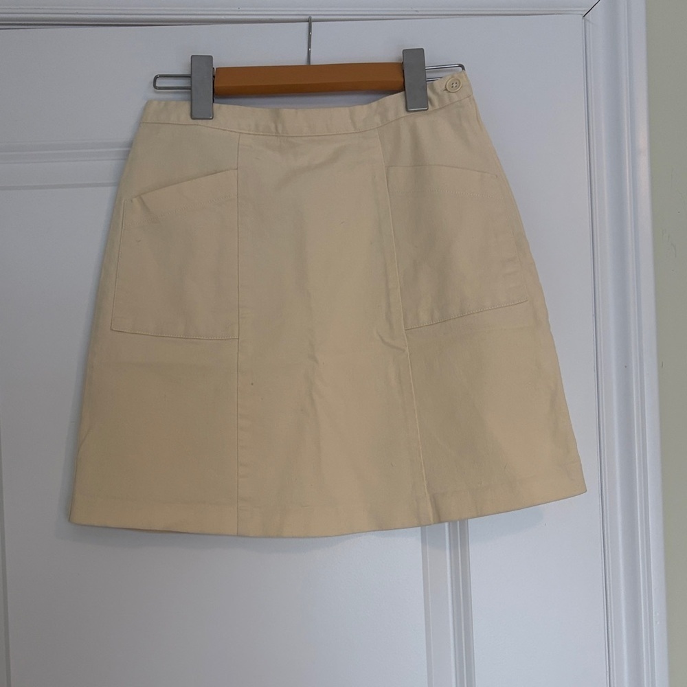 Classic Butter Yellow Miniskirt - Made in Italy